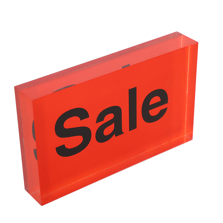 Acrylic Logo Block 5″ x .500″ x 3.00″ tall SALE - Plasticmart