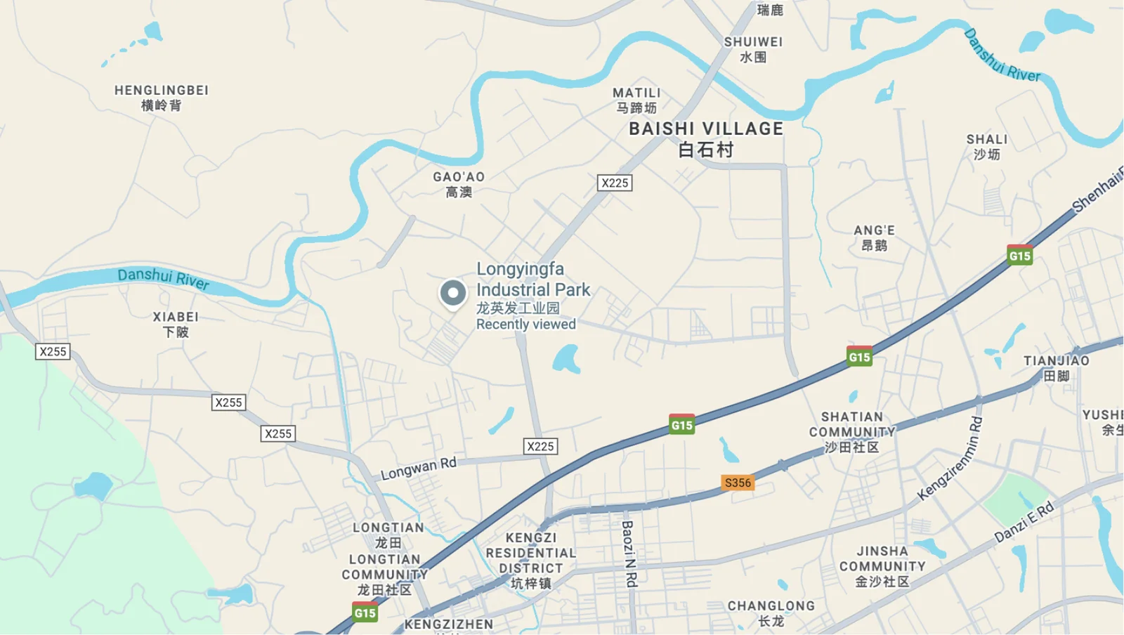 Wetop Acrylic factory location map — Pingshan District, Shenzhen