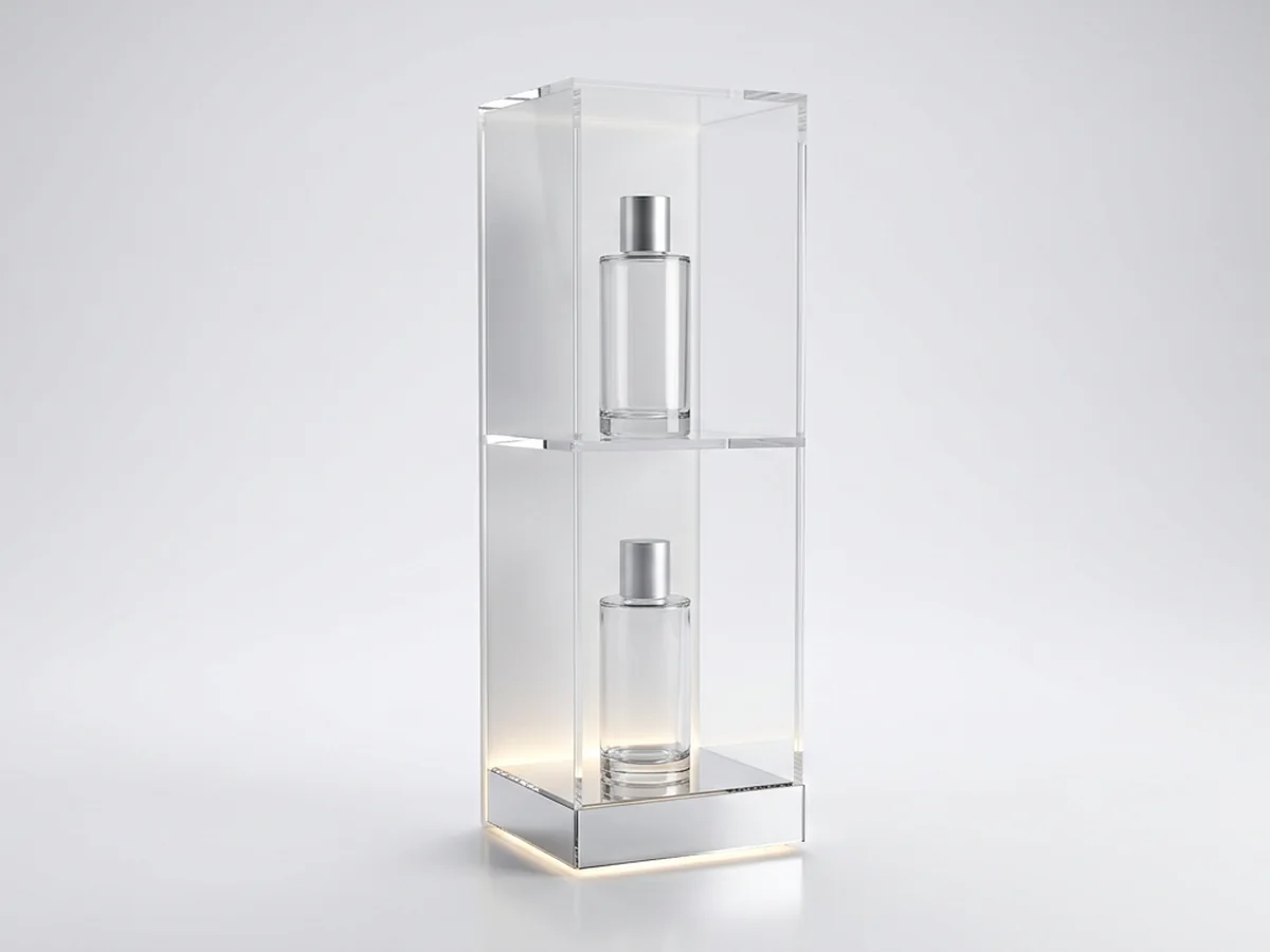 Acrylic Display Stands for cosmetics and perfume displays