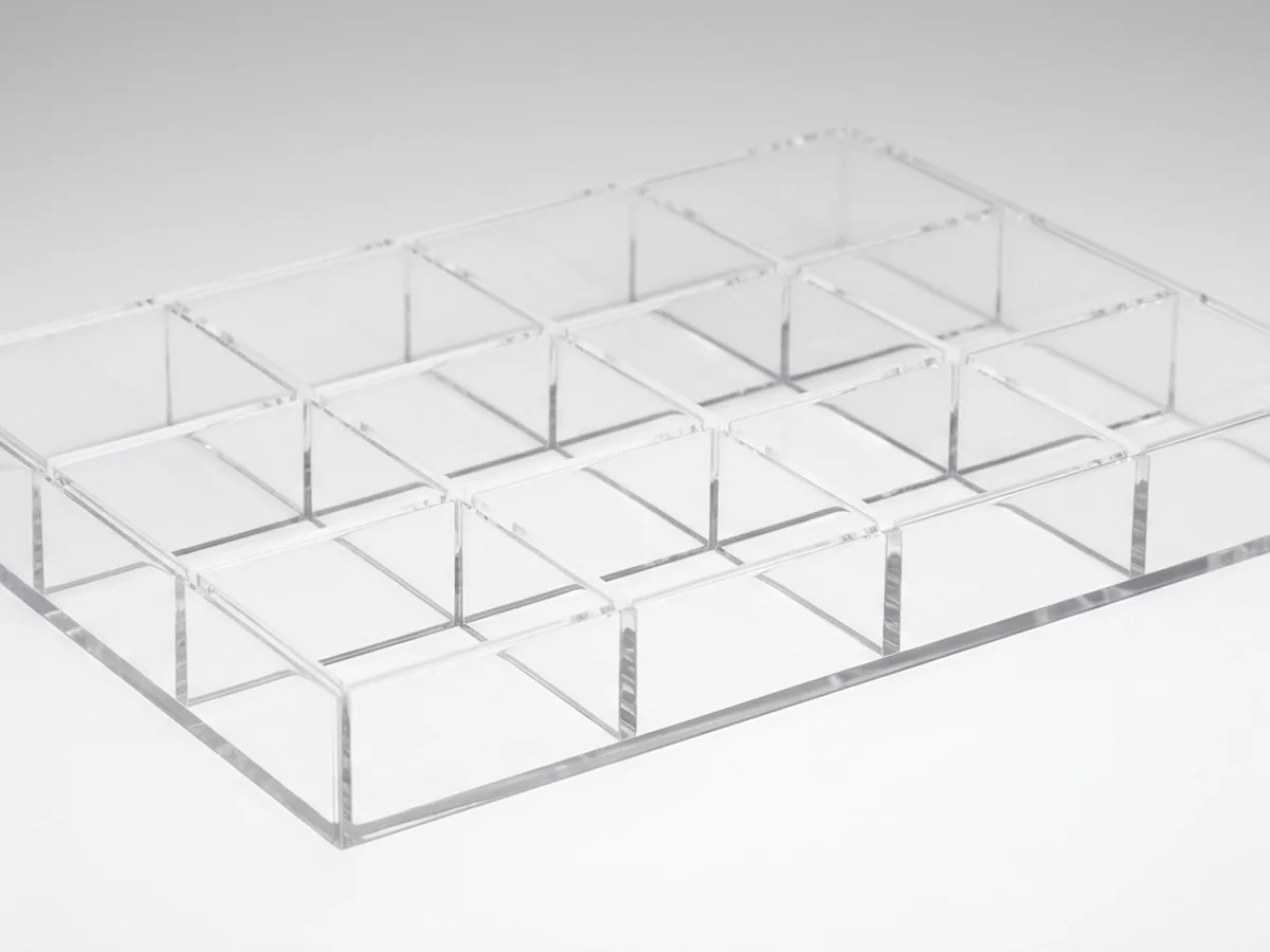 Acrylic Drawer Organizers for cosmetics and perfume displays