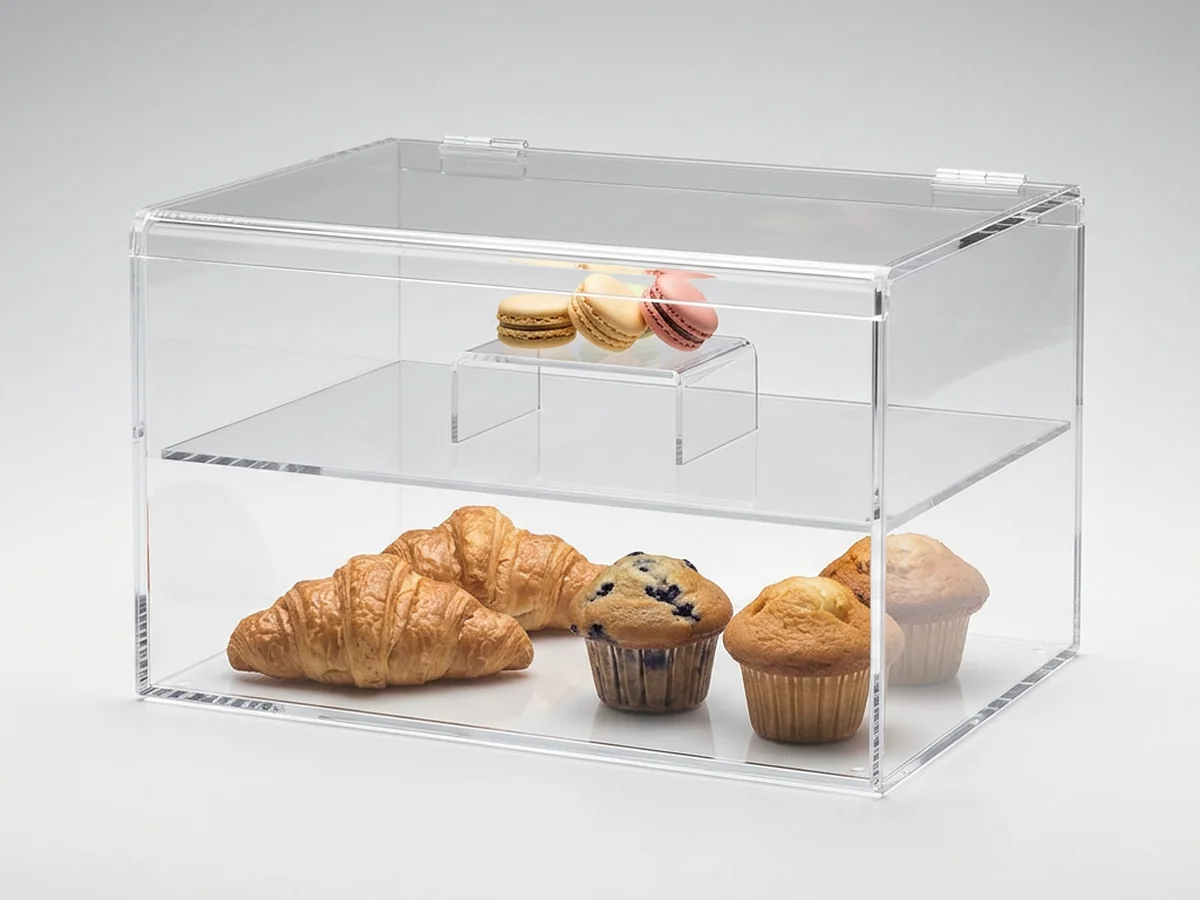 Acrylic Cases for bakery and food display