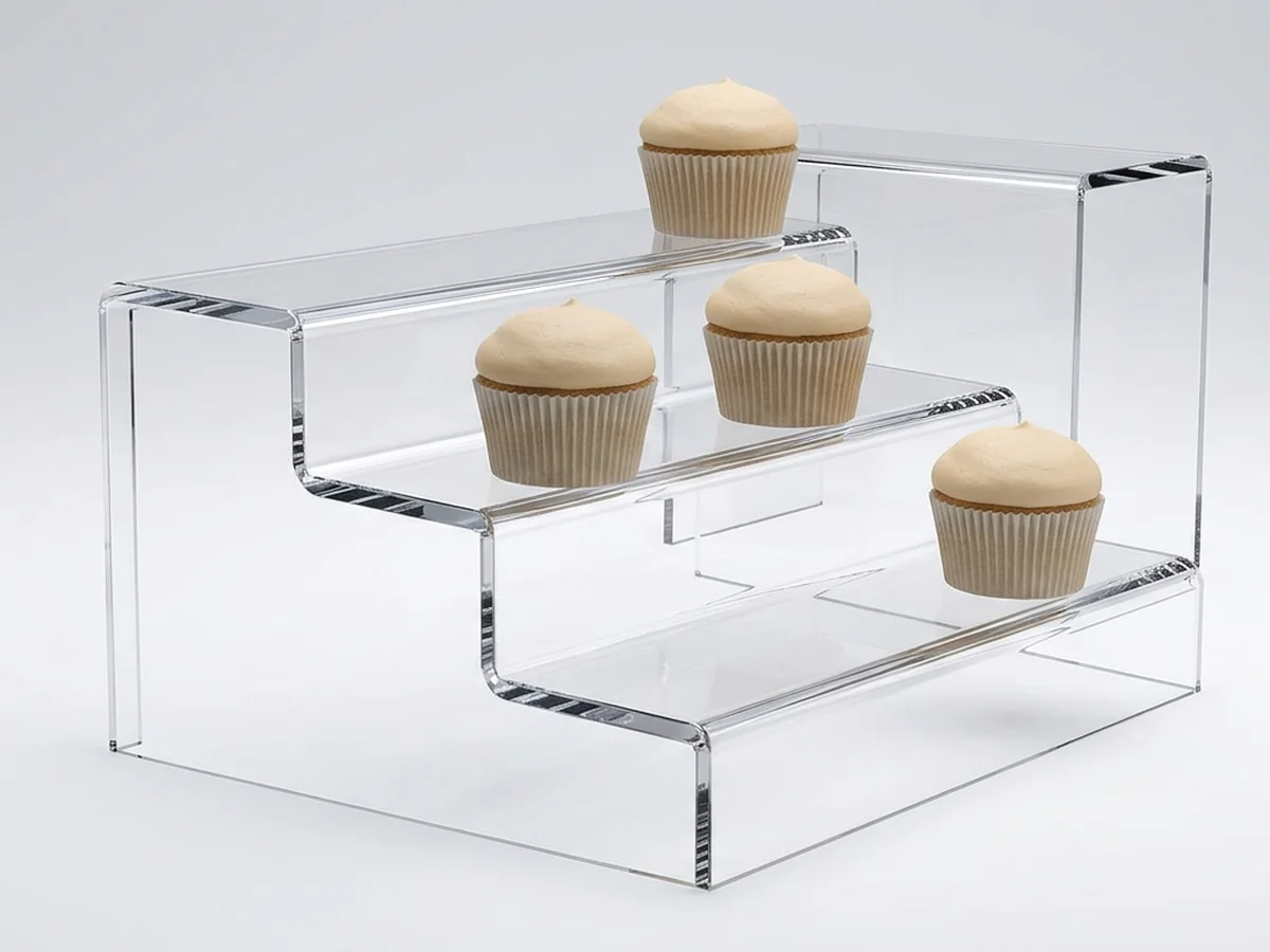 Acrylic Risers for bakery and food display