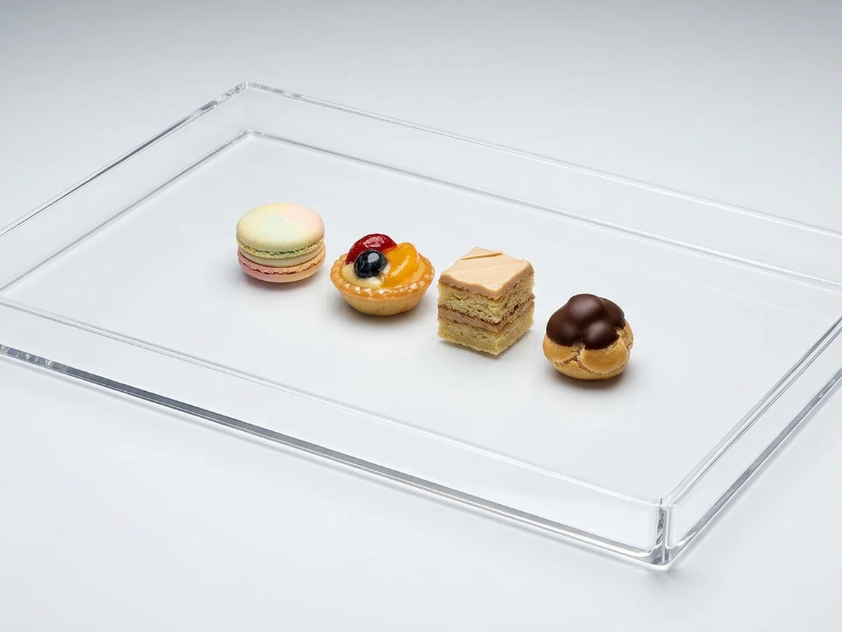 Acrylic Trays for bakery and food display