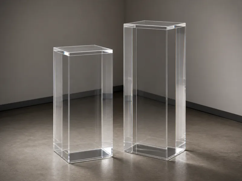 Acrylic Display Pedestals for museum and gallery display