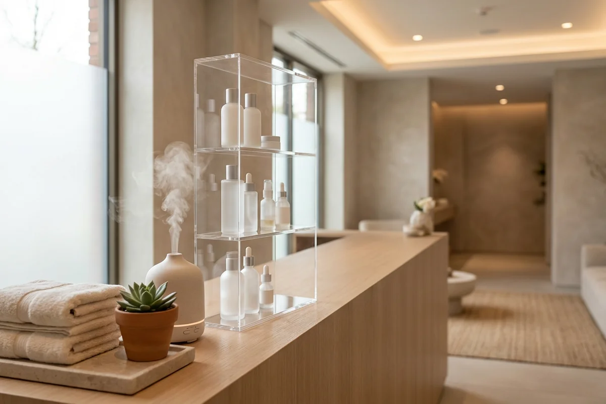 Salon & Spa Owners — typical acrylic display use case