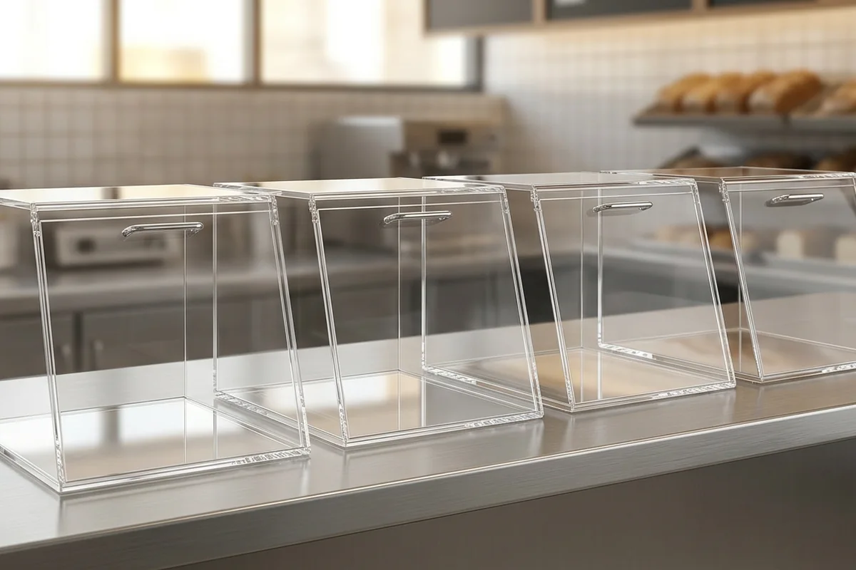 Restaurant Chain Procurement — typical acrylic display use case