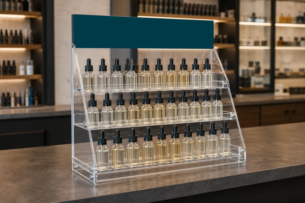 Vape & E-Liquid Brand Managers — typical smoke shop acrylic display use case