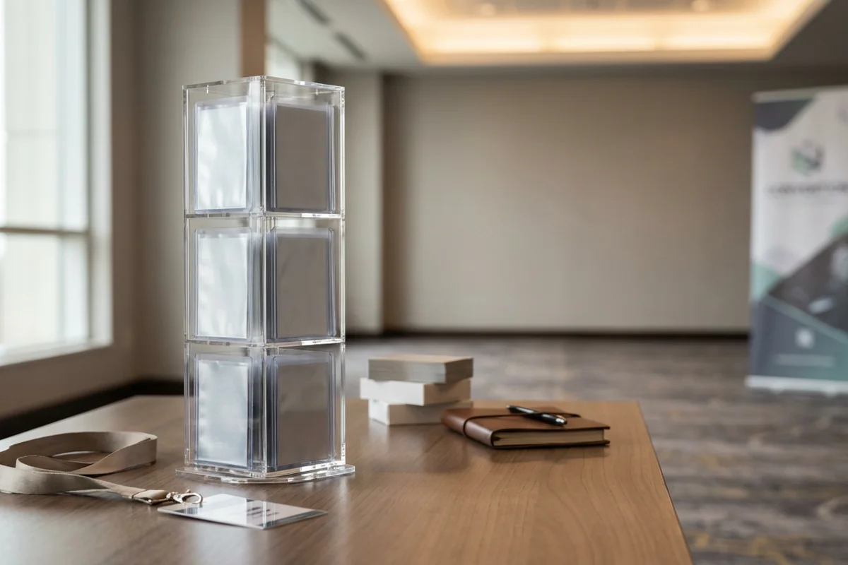 Convention Exhibitors — typical acrylic display use case