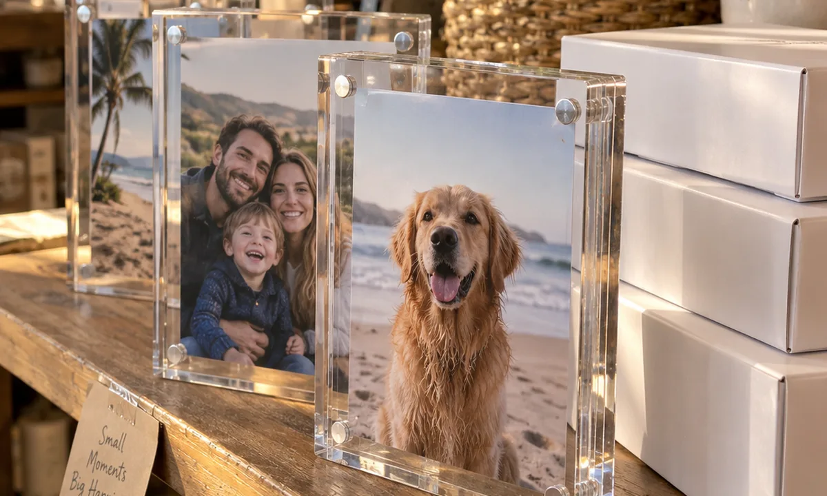 10,000 Magnetic Acrylic Photo Frames in Retail Packaging