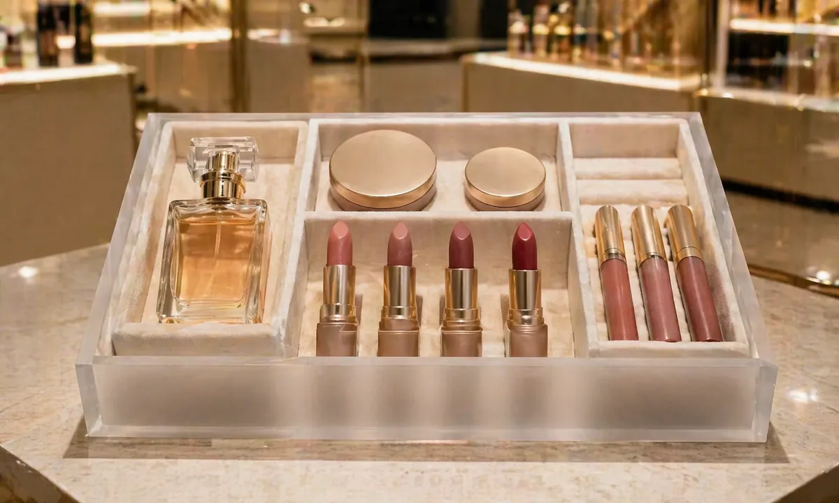 Velvet-Lined Cosmetic Organizers