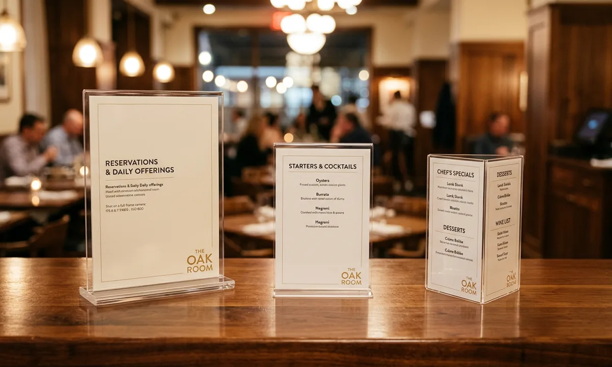 Menu Holders for 85-Location Restaurant Chain