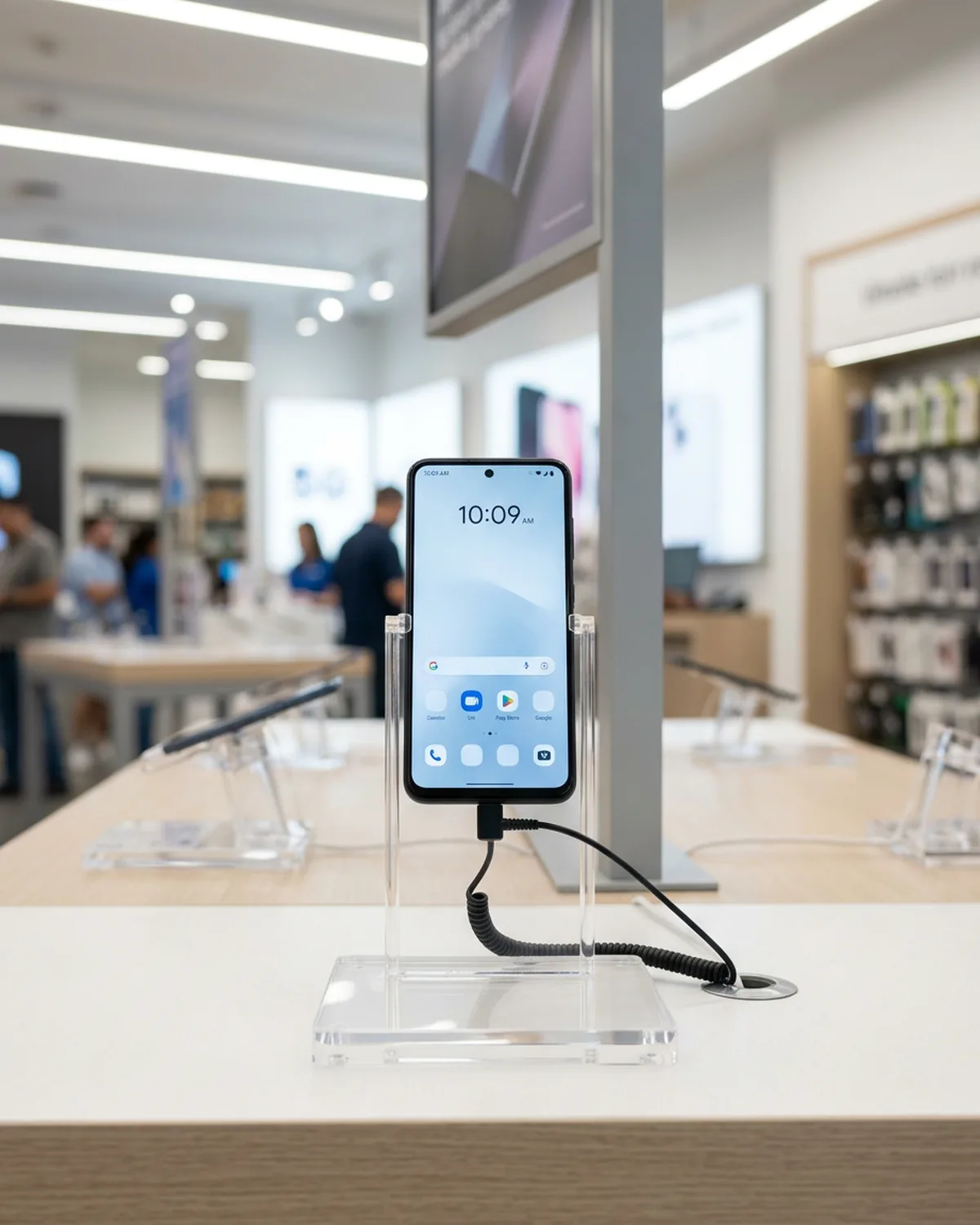 Phone Display Stand: 1,800-Unit Carrier Retail Rollout