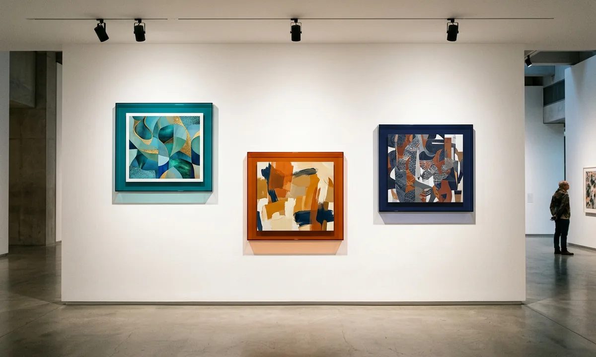 420 Colored Acrylic Gallery Frames for a Contemporary Art Network