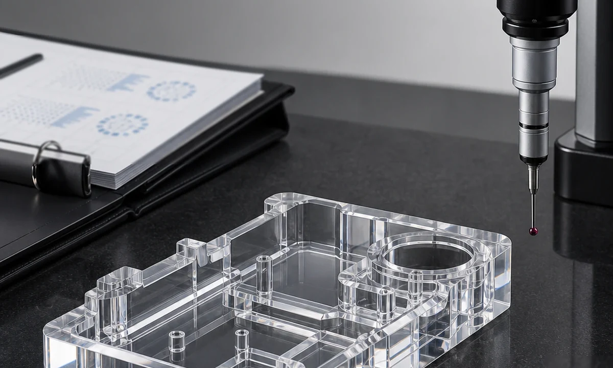 Custom Acrylic Precision Component for OEM Manufacturer (800 units, 14-day production)