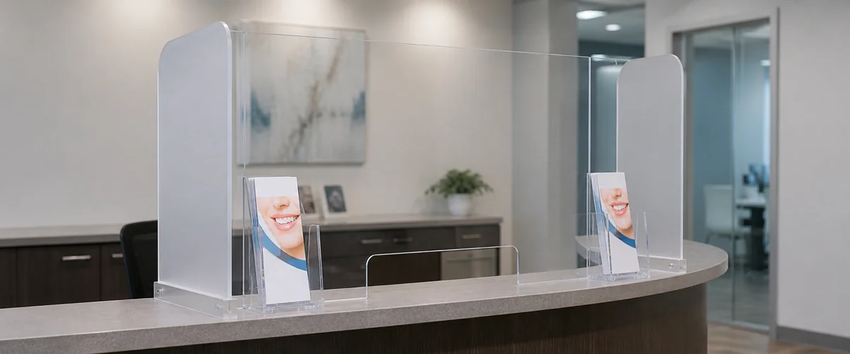Dental Reception Acrylic Display: 6-Practice HIPAA-Compliant Rollout