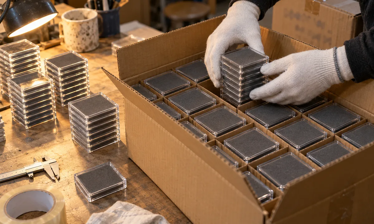 Foam-Lined Acrylic Sensor Component Box: 2,000 for an Industrial OEM