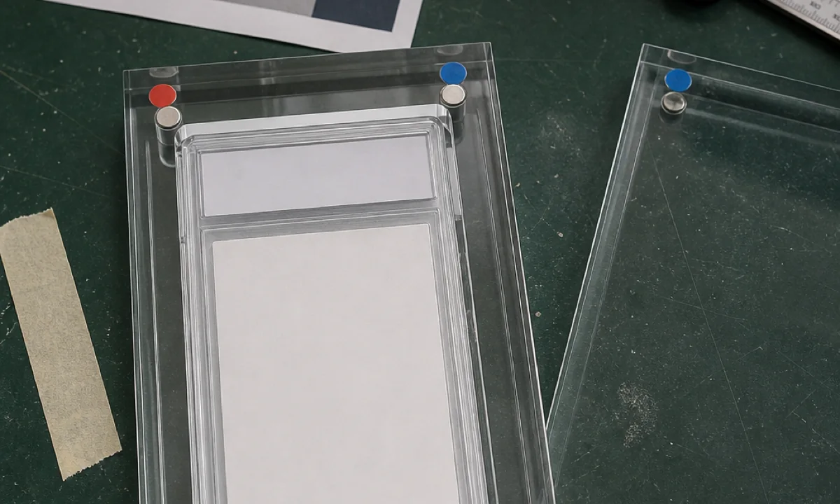 Magnetic PSA Slab Case: Sample-to-Bulk Manufacturing Plan