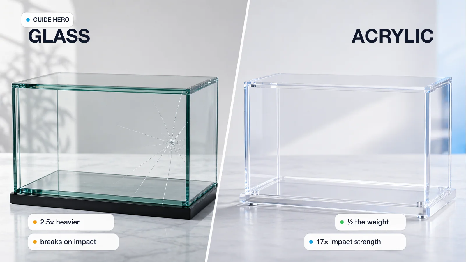Acrylic vs Glass for Displays: A Manufacturer's Honest Take