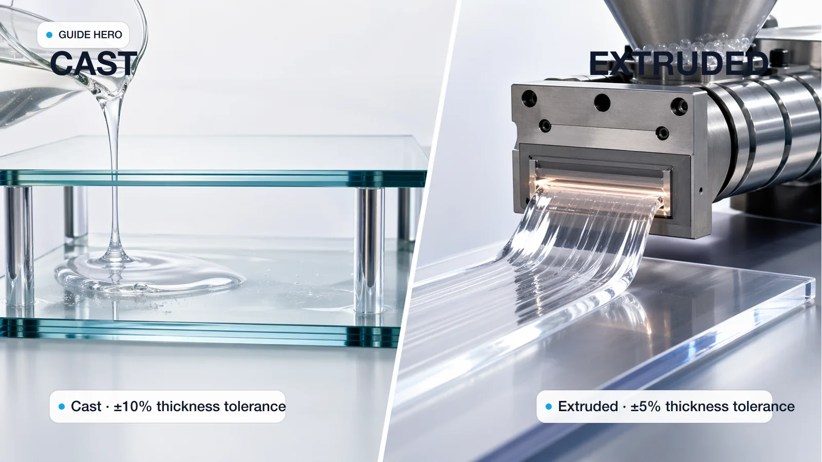 Cast vs Extruded Acrylic: Which Grade Do You Actually Need?