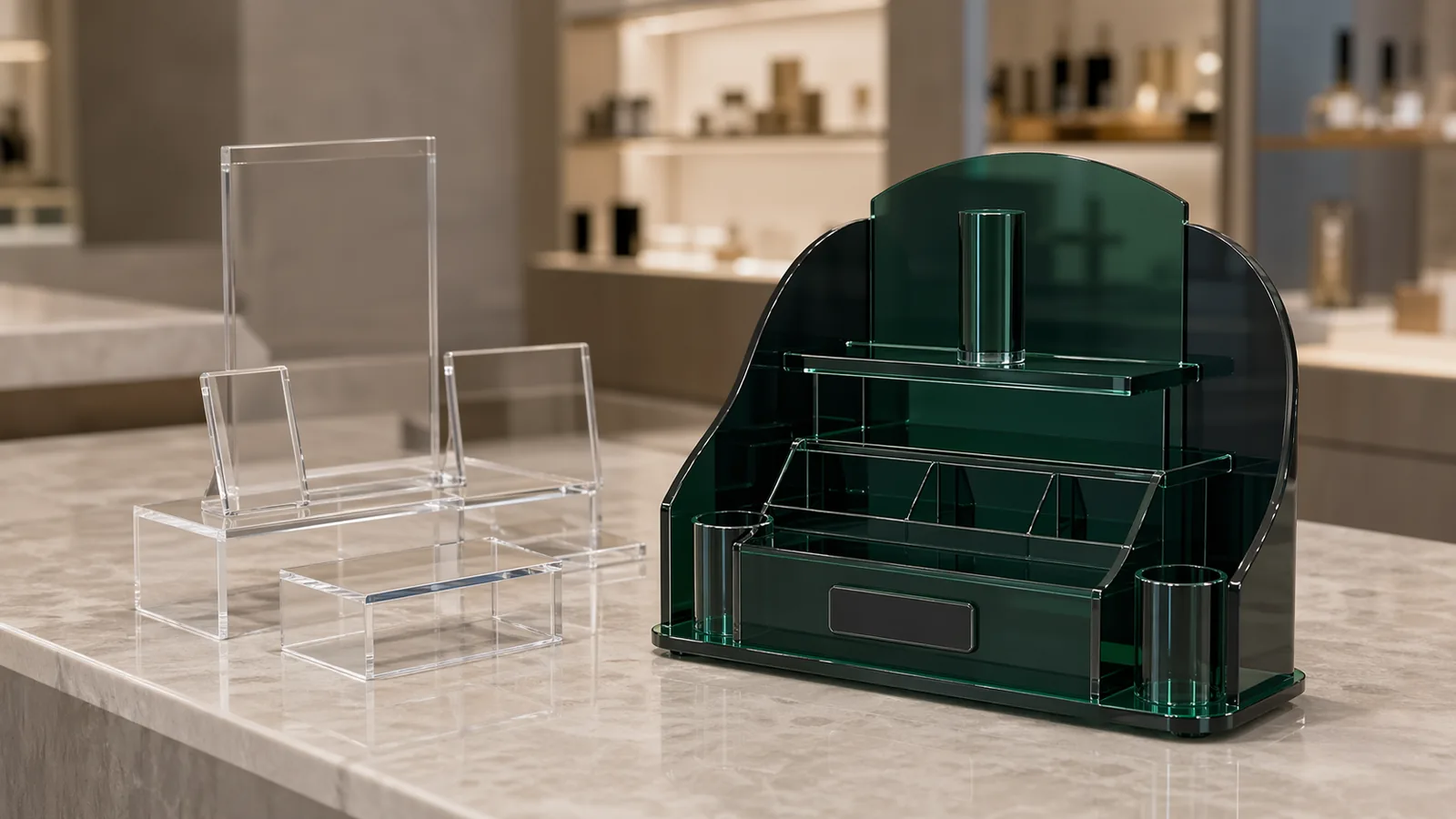 Custom vs Stock Acrylic Displays: When to Buy Off-the-Shelf