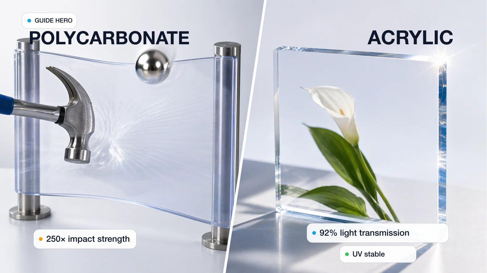 Polycarbonate vs Acrylic: Which One Should You Spec?