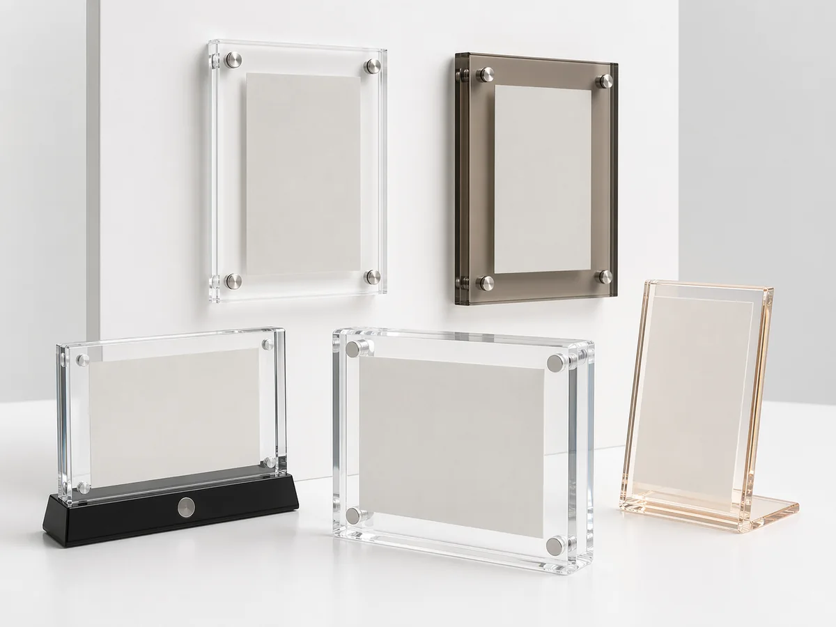 Custom acrylic frames — photo, picture, and floating frames