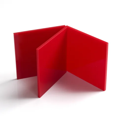 Zhengde Cast Acrylic Sheet red solid material reference