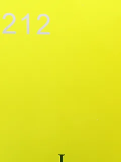 Photographed Xintao cast acrylic chip, code 212, opaque yellow-green