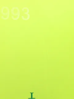 Photographed Xintao cast acrylic chip, code 993, translucent fluorescent yellow-green