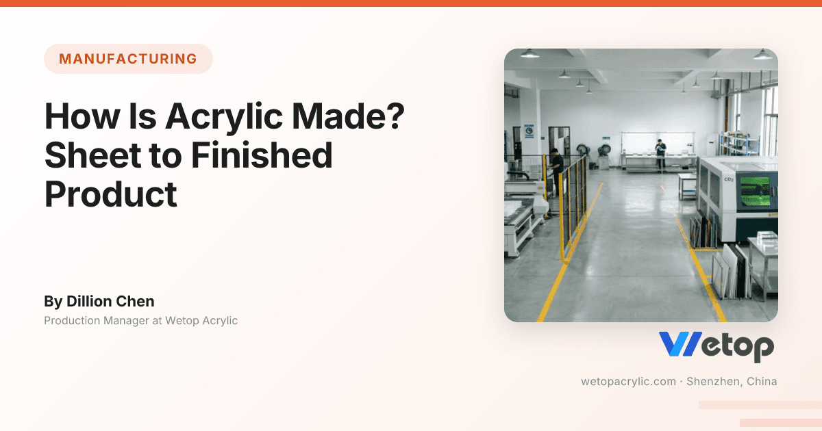 How Is Acrylic Made Into Custom Products: Factory Guide | Wetop Acrylic