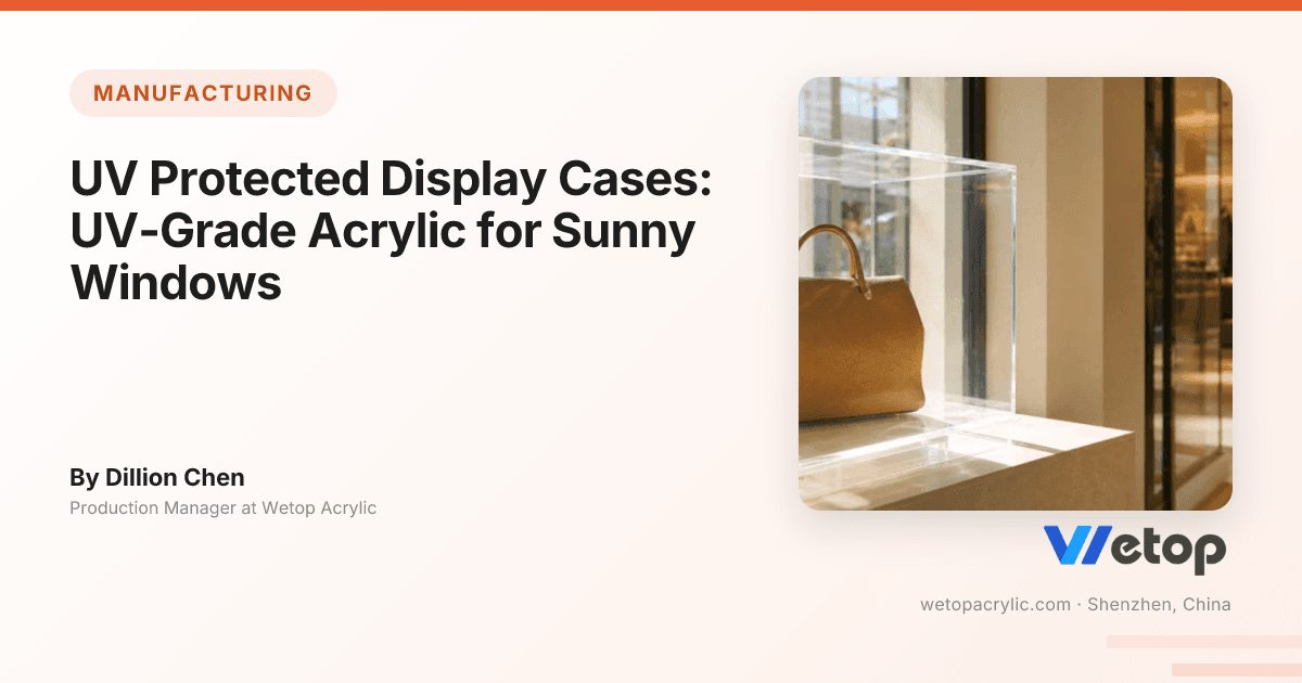 Uv Reed Case UV-Protected Acrylic Display Cases for Sun-Exposed Retail | Wetop Acrylic