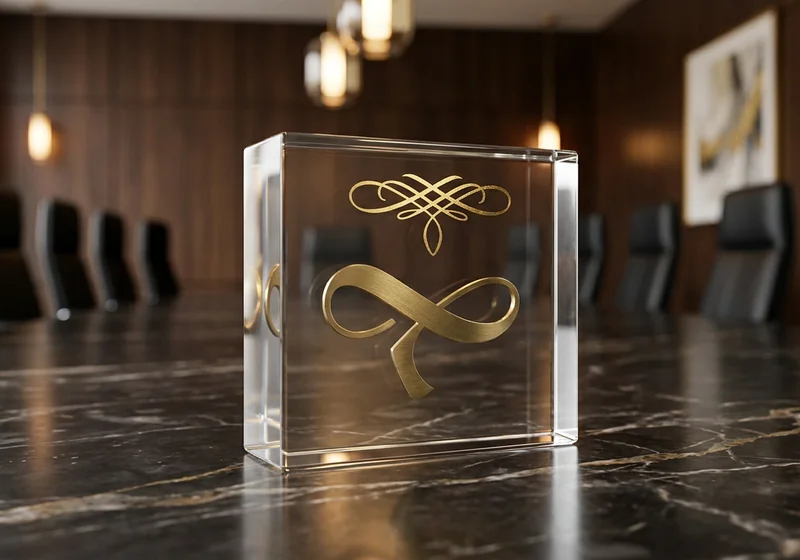 Financial Services acrylic awards