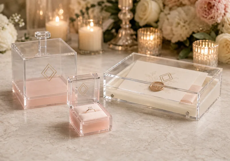 Wedding & Events acrylic boxes