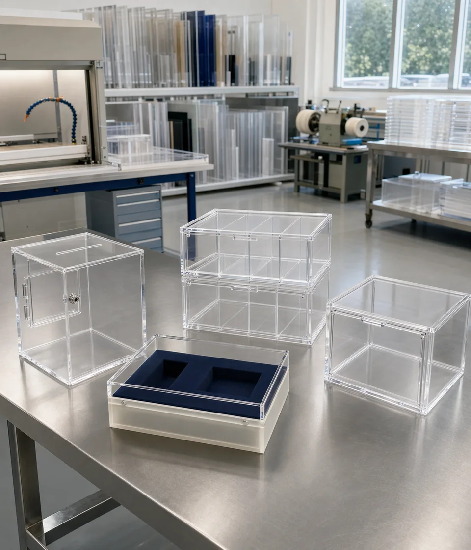 Wetop Acrylic factory — acrylic box production