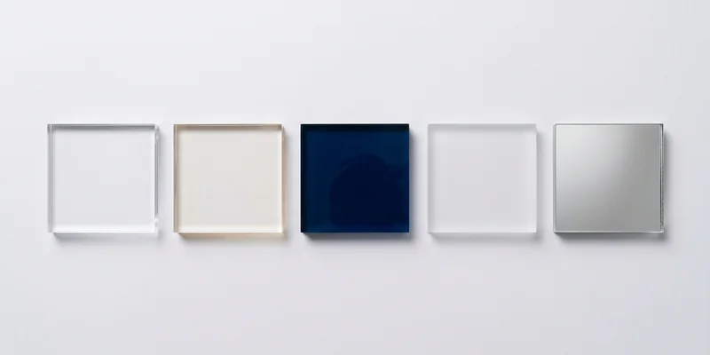 Acrylic material options for display cases