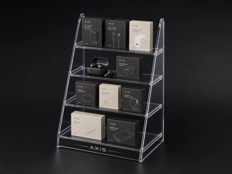 Freestanding Product Display Shelf