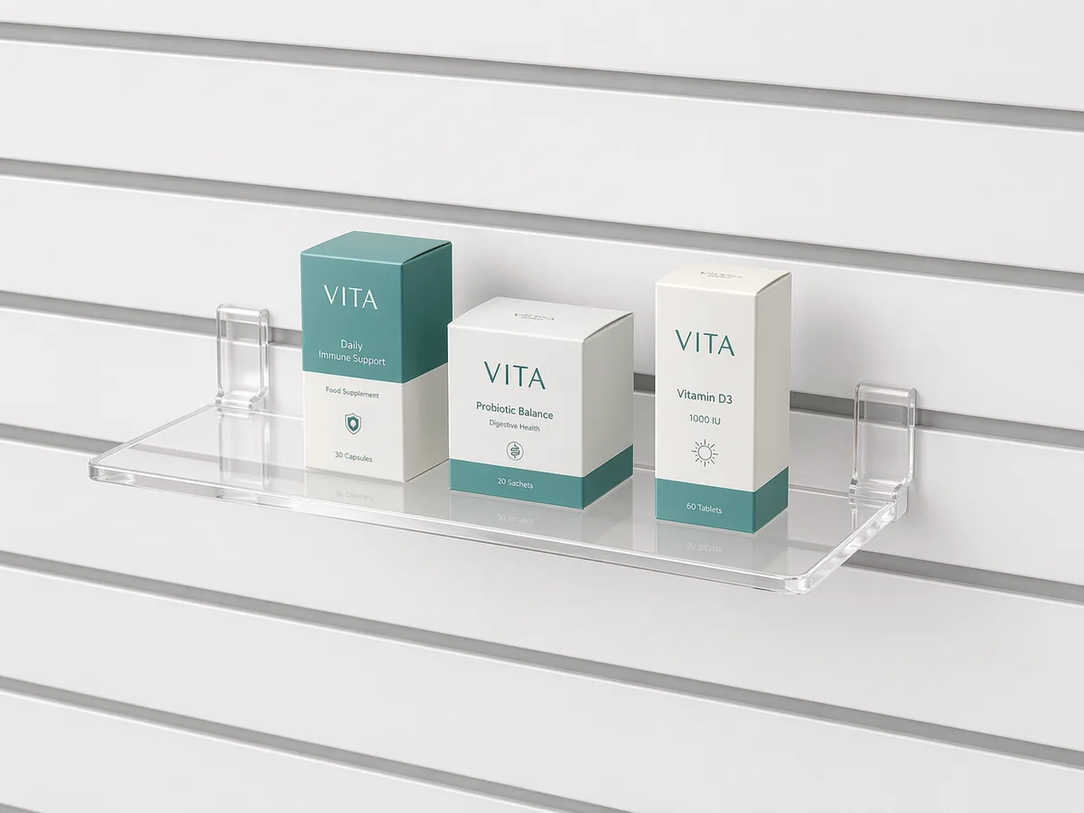 Slatwall & Gridwall Shelves