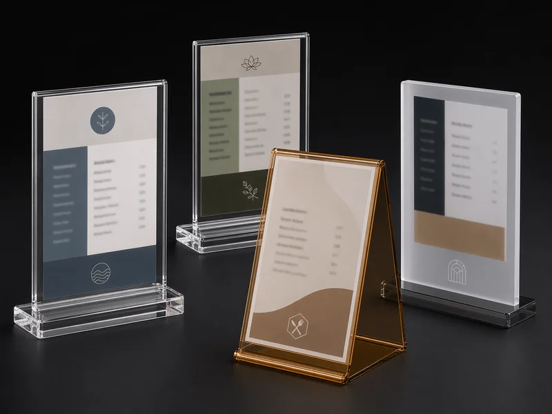 Restaurant Table Menu Holders