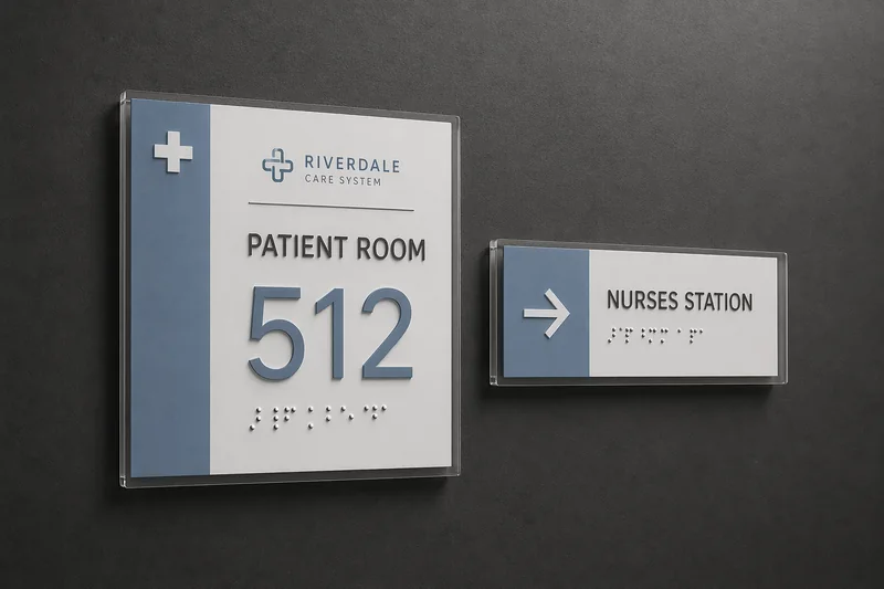 Hospital ADA Room Signs