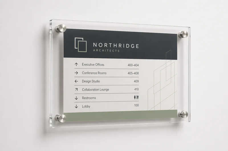 Standoff Pin Wall Sign Holders