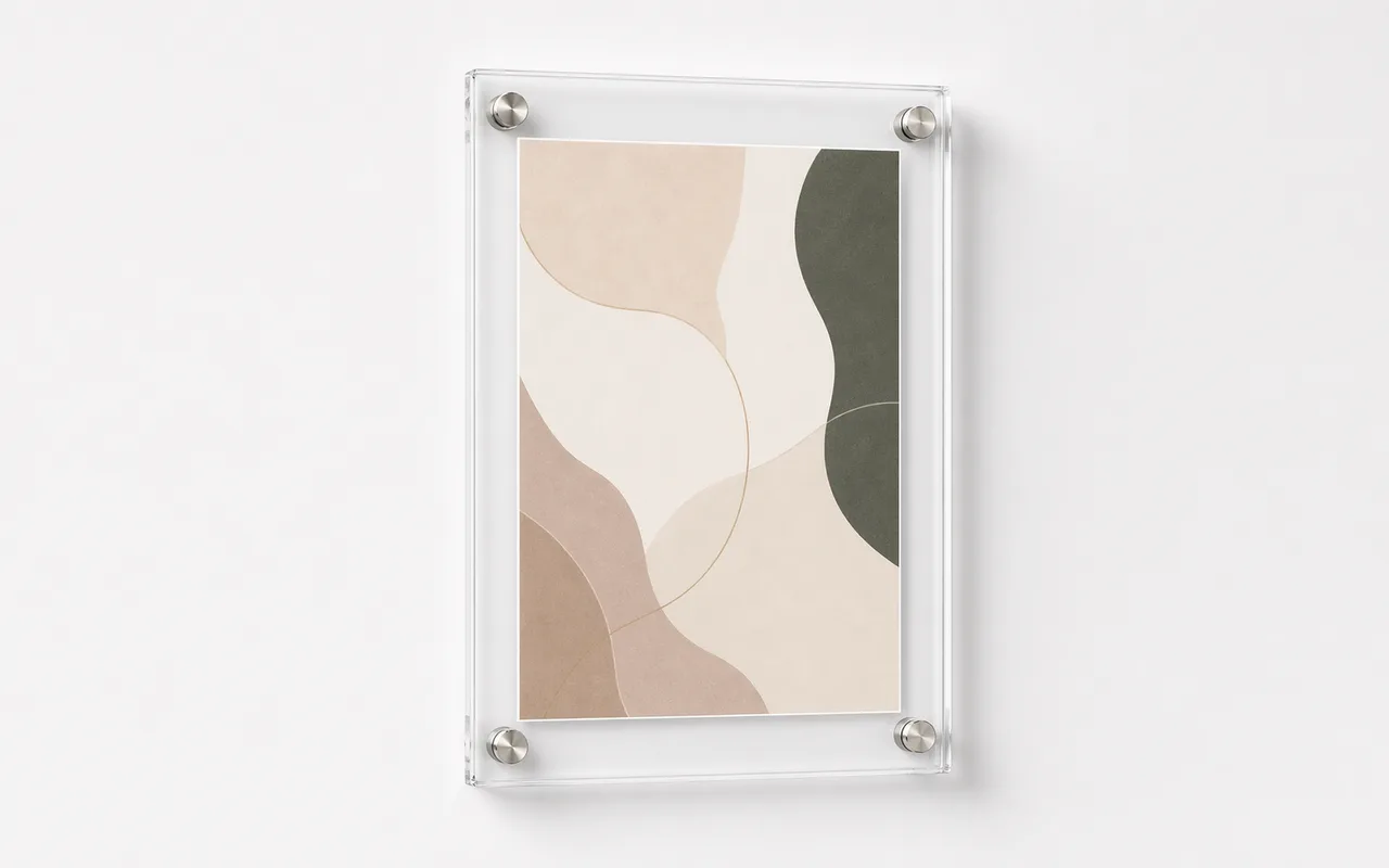 Wall-Mounted Floating Frames