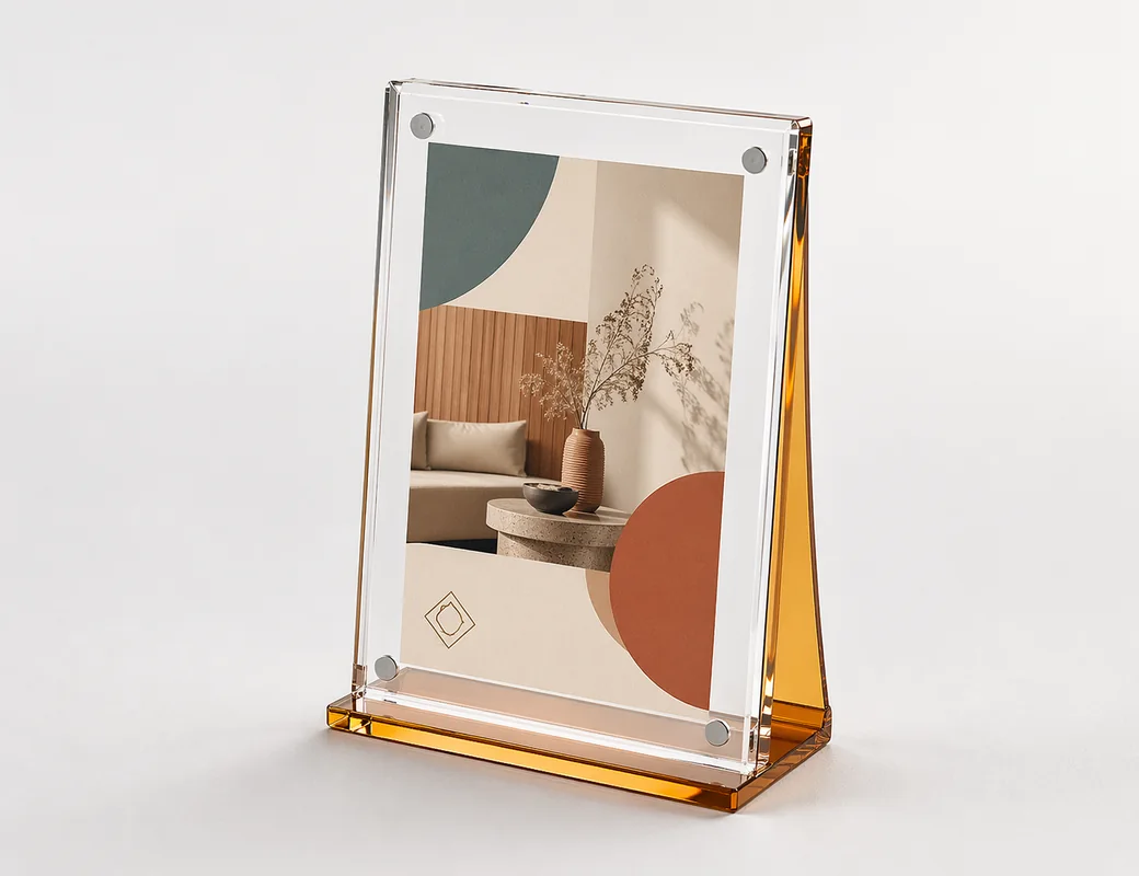 Tabletop acrylic photo frames