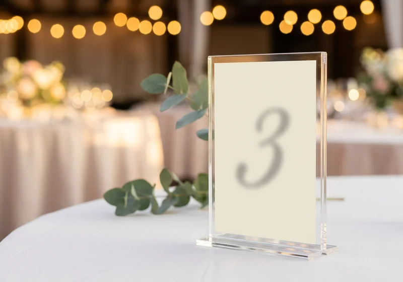 Events & Weddings acrylic frames