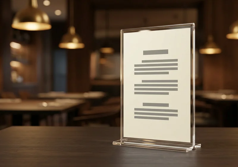 Restaurants & Cafes acrylic frames