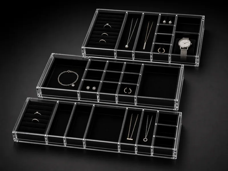 Jewelry Showcase Drawer Sets