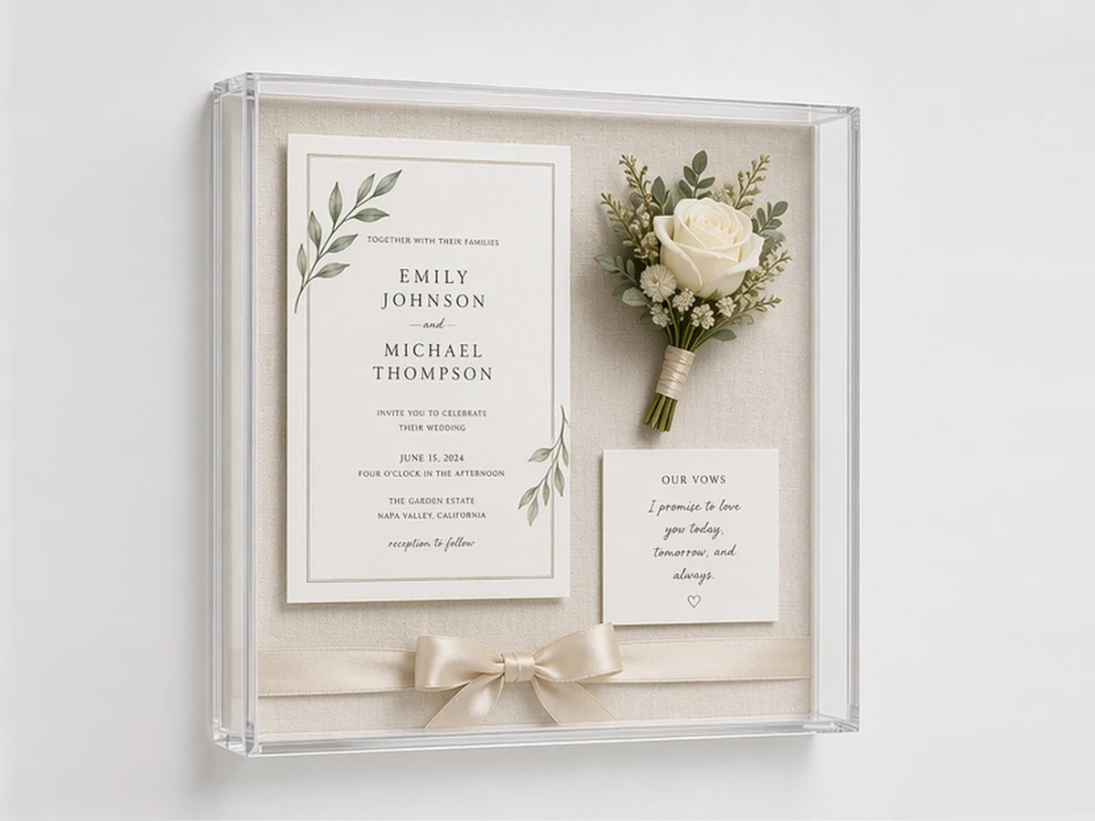 Wedding Invitation & Keepsake Frames