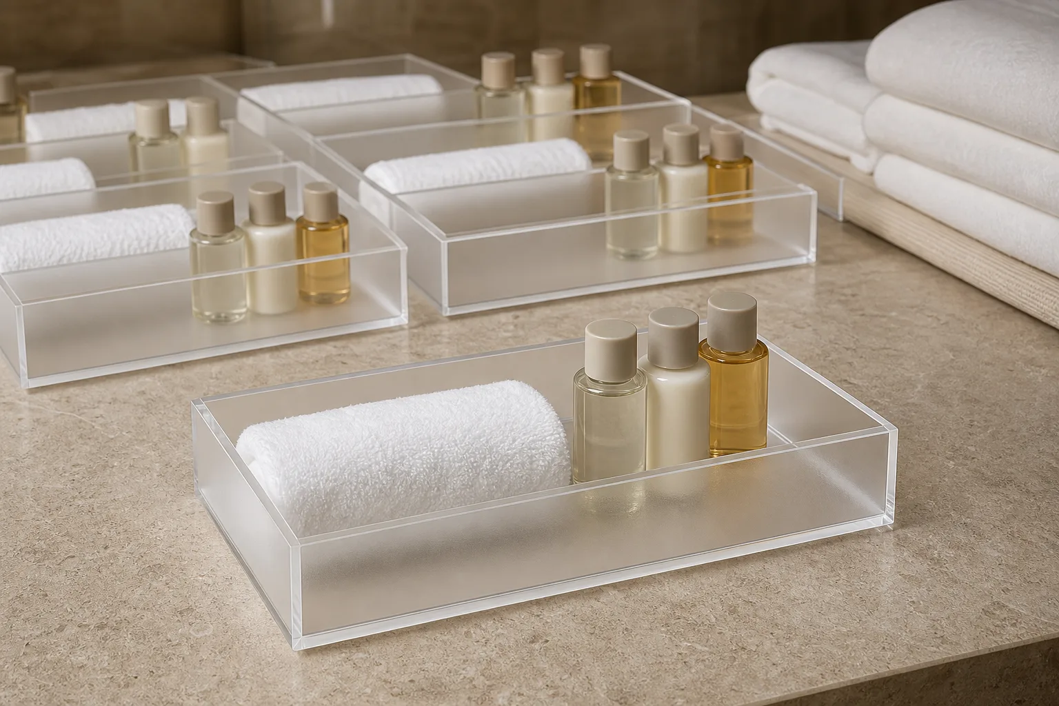 Hotel Guest Bath Tray Program
