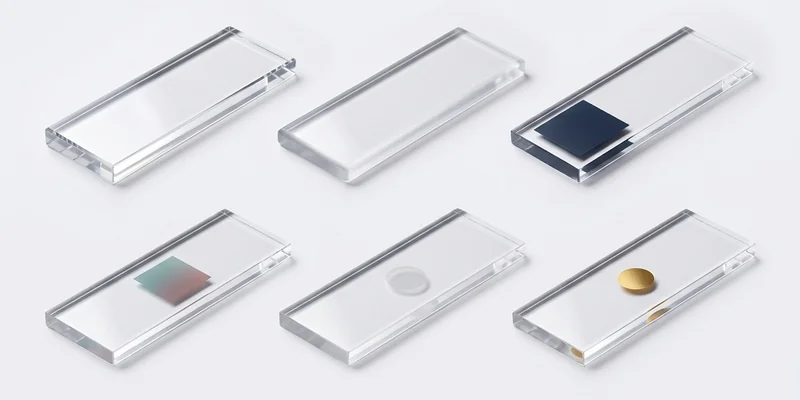 Surface finish options for acrylic trays