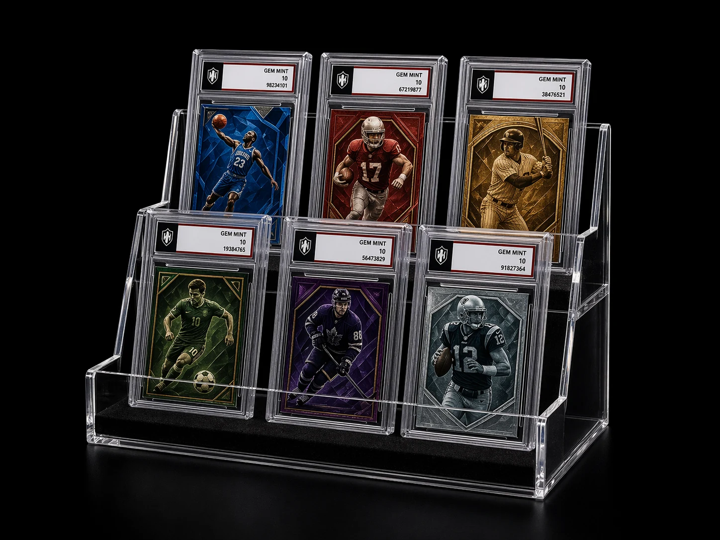 PSA Slab Display Stands (6-slot)