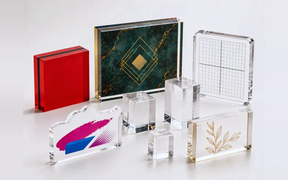 Custom acrylic blocks